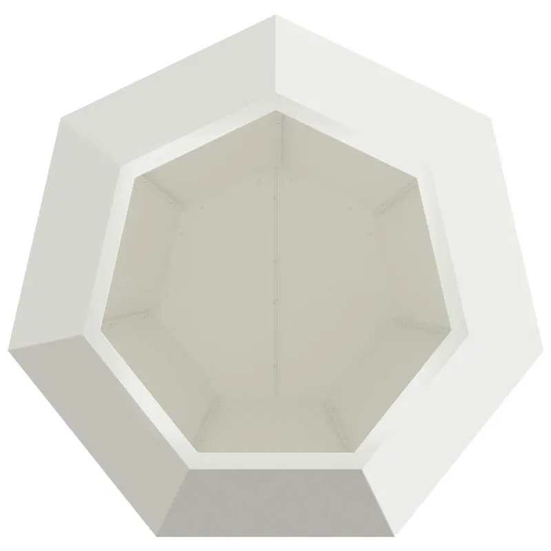 Lovelis 2 pcs Balta 75 x 75 x 60 cm Plienas
