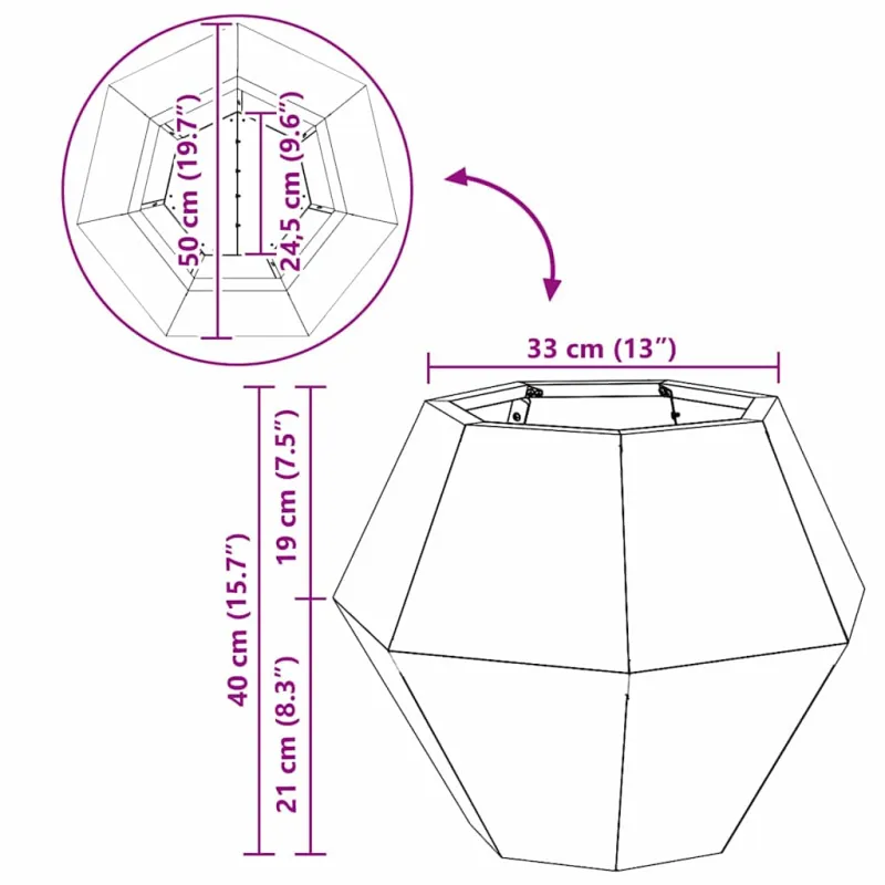Lovelis Juoda 50 x 50 x 40 cm Plienas