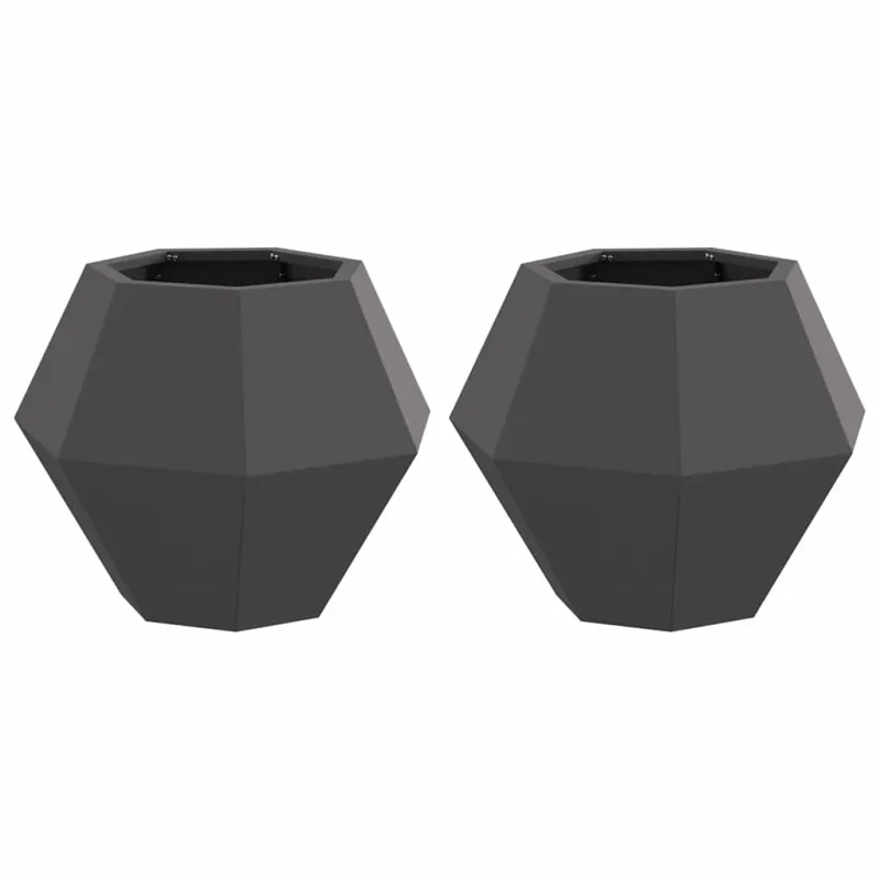 Lovelis 2 pcs Juoda 50 x 50 x 40 cm Plienas