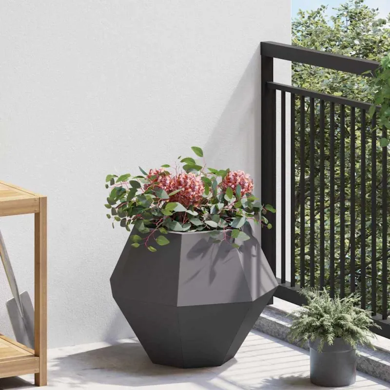 Lovelis 2 pcs Juoda 50 x 50 x 40 cm Plienas