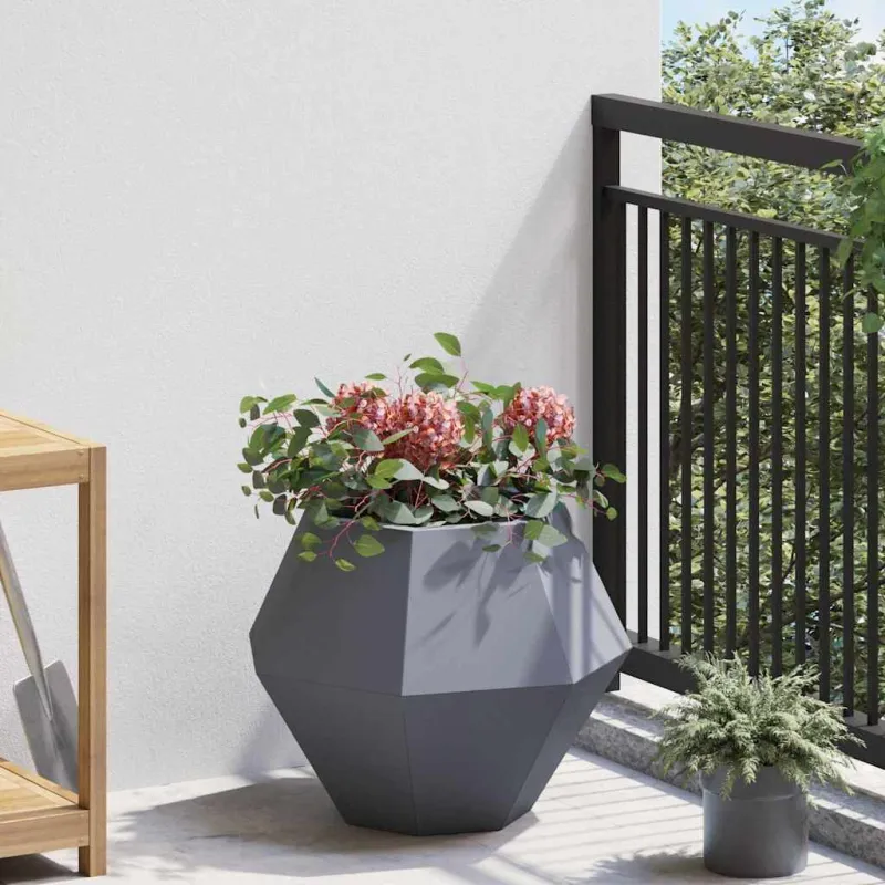 Lovelis 2 pcs Antracitas 50 x 50 x 40 cm Plienas
