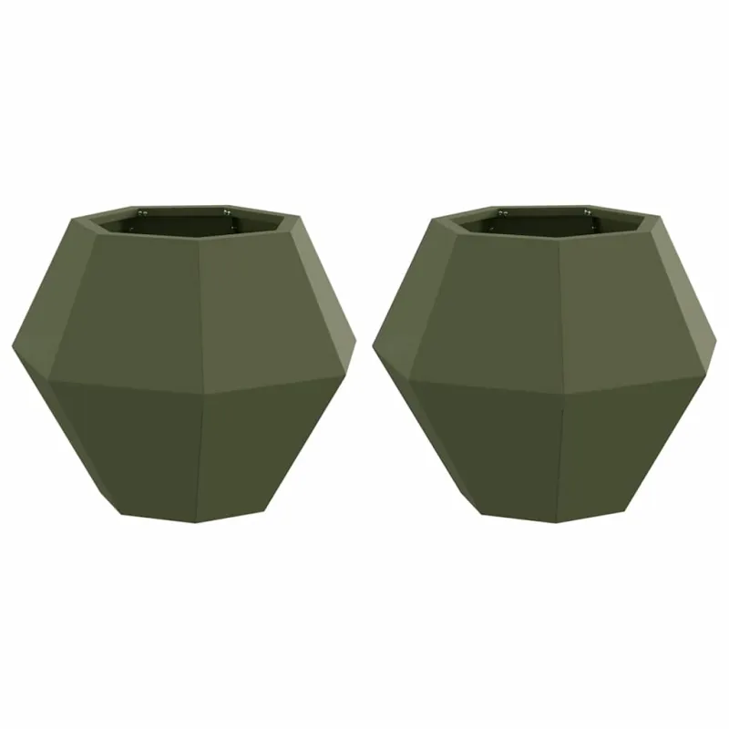 Lovelis 2 pcs Alyvuogių žalia 50 x 50 x 40 cm Plienas