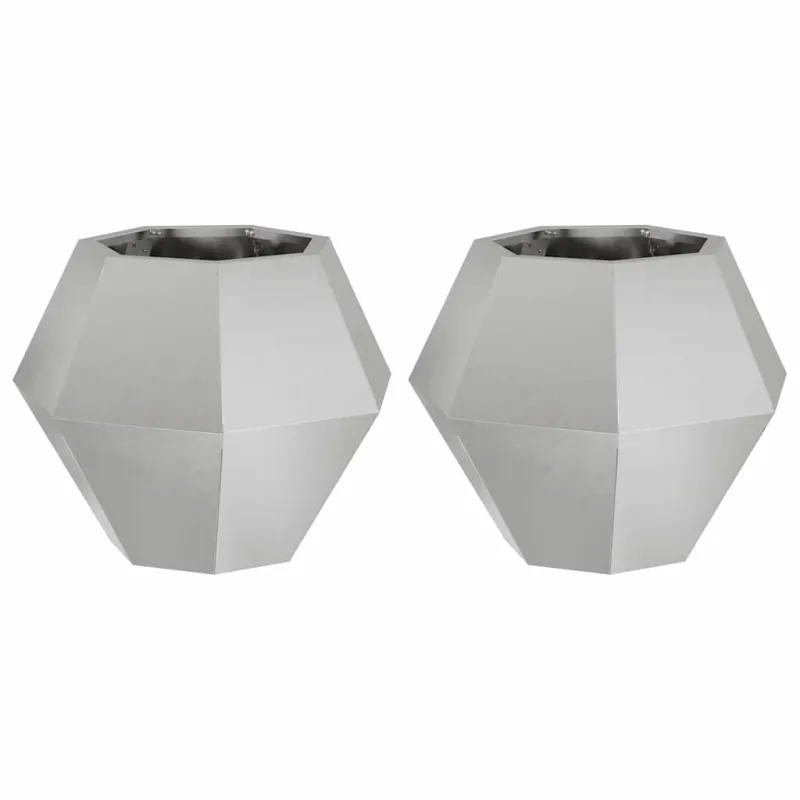 Lovelis 2 pcs Sidabro 50 x 50 x 40 cm Nerūdijantis Plienas