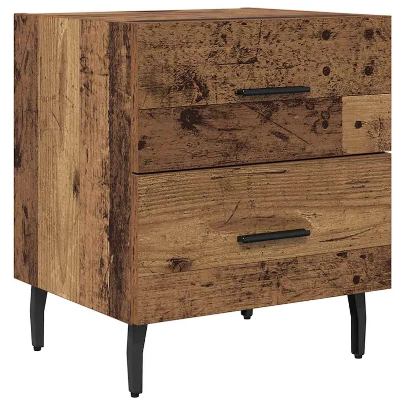 Šalia lovos spintelė 2 pcs Senas medis 40 x 35 x 47,5 cm