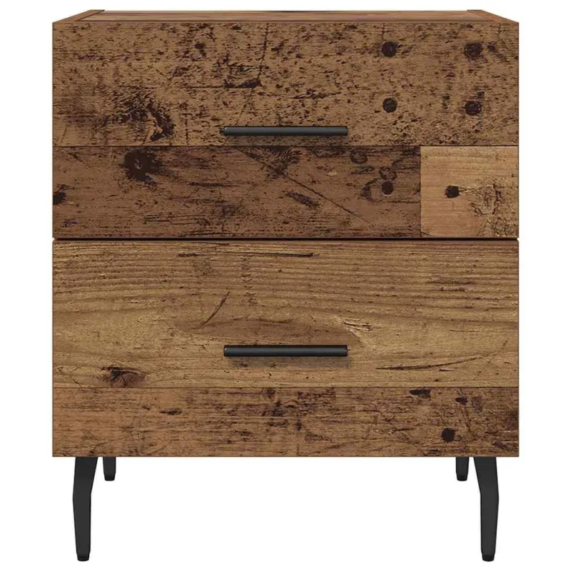 Šalia lovos spintelė 2 pcs Senas medis 40 x 35 x 47,5 cm