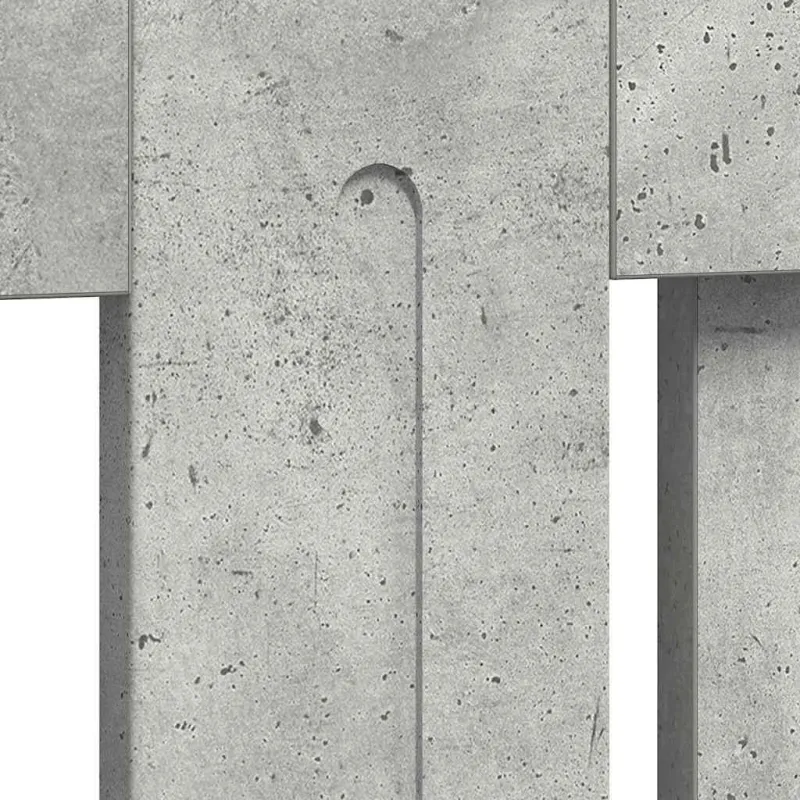 Radiatoriaus dangtis Betono pilka 172 x 19 x 81,5 cm