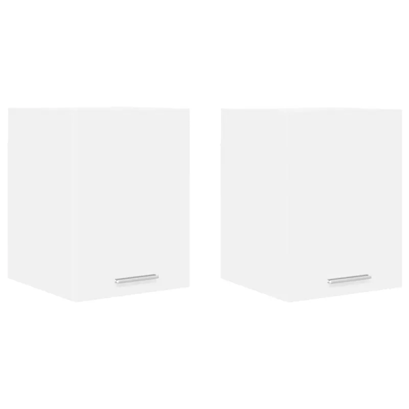Pakabinama spintelė su saugykla 2 pcs Balta 30 x 31 x 40 cm