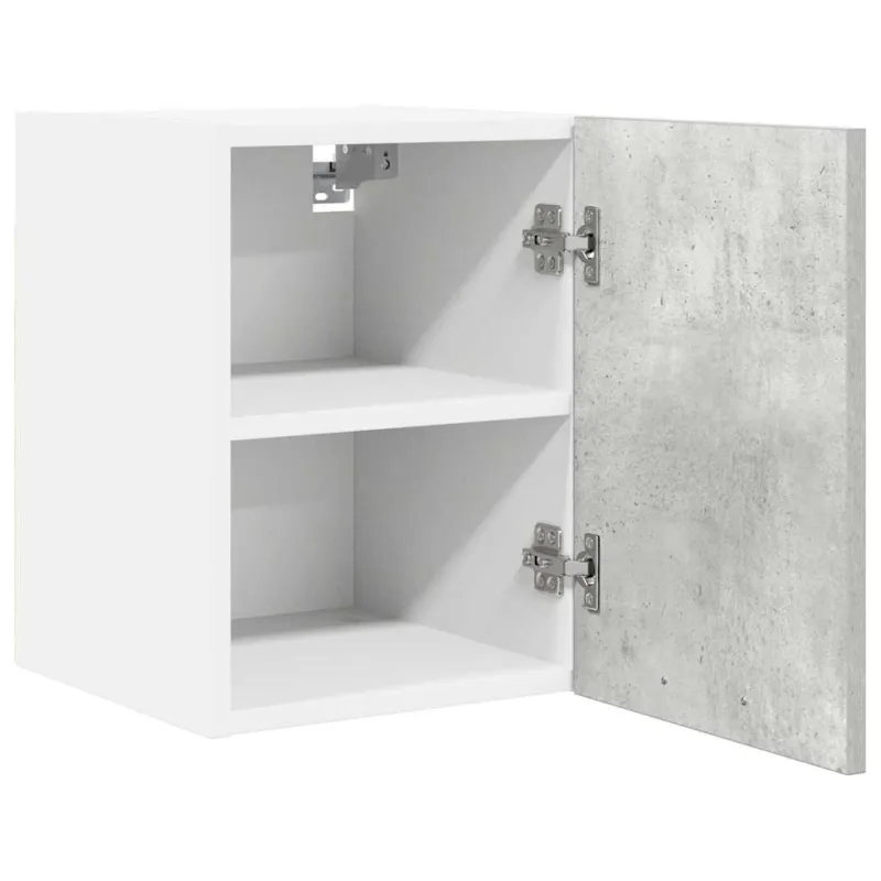 Pakabinama spintelė 2 pcs Betono pilka ir balta 30 x 31 x 40 cm
