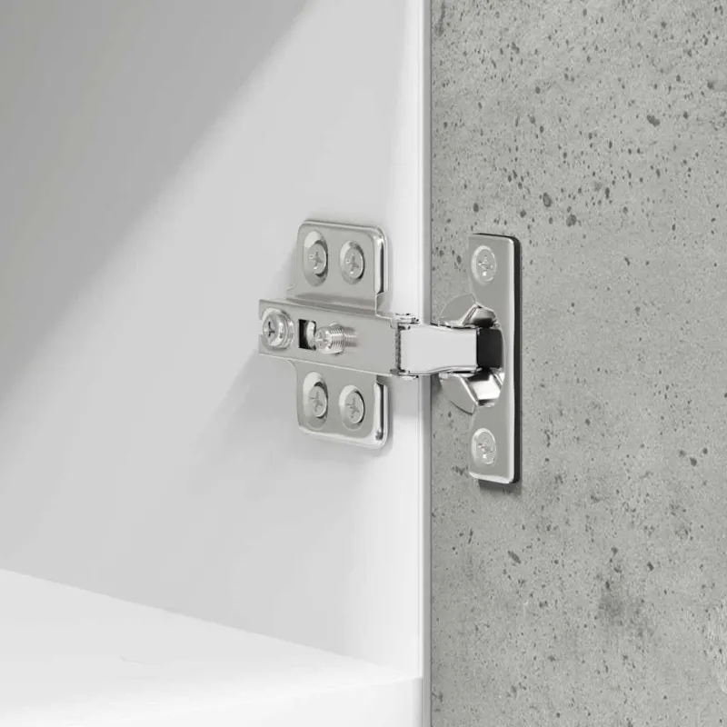 Pakabinama spintelė 2 pcs Betono pilka ir balta 30 x 31 x 40 cm