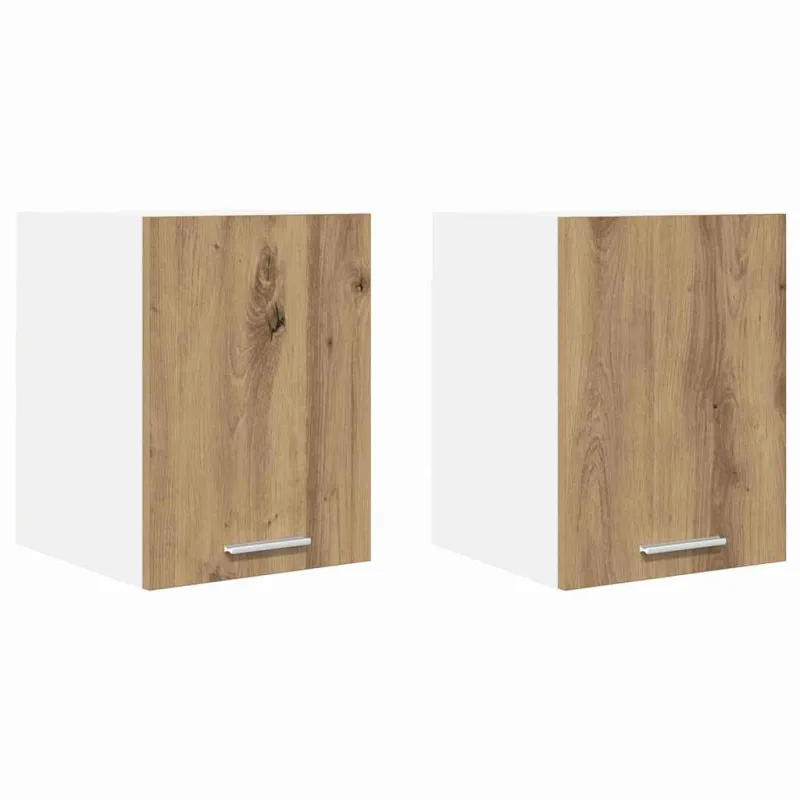 Pakabinama spintelė 2 pcs Amatininkų ąžuolas ir baltas