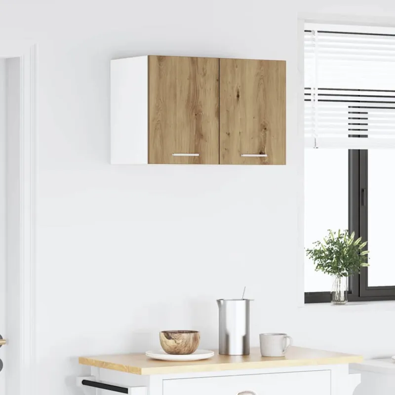 Pakabinama spintelė 2 pcs Amatininkų ąžuolas ir baltas