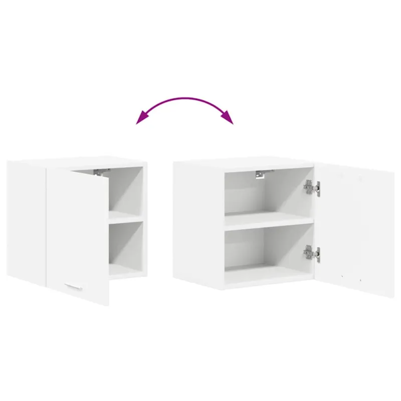 Pakabinama spintelė su saugykla 2 pcs Balta 40 x 31 x 40 cm