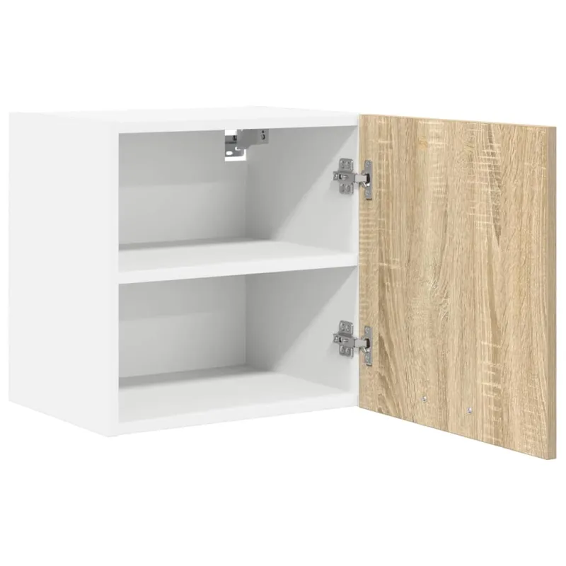 Pakabinama spintelė Riga 2 pcs Sonoma ąžuolas ir baltas