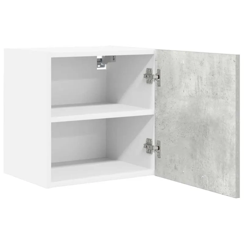 Pakabinama spintelė 2 pcs Betono pilka ir balta 40 x 31 x 40 cm