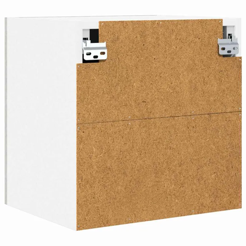 Pakabinama spintelė 2 pcs Betono pilka ir balta 40 x 31 x 40 cm