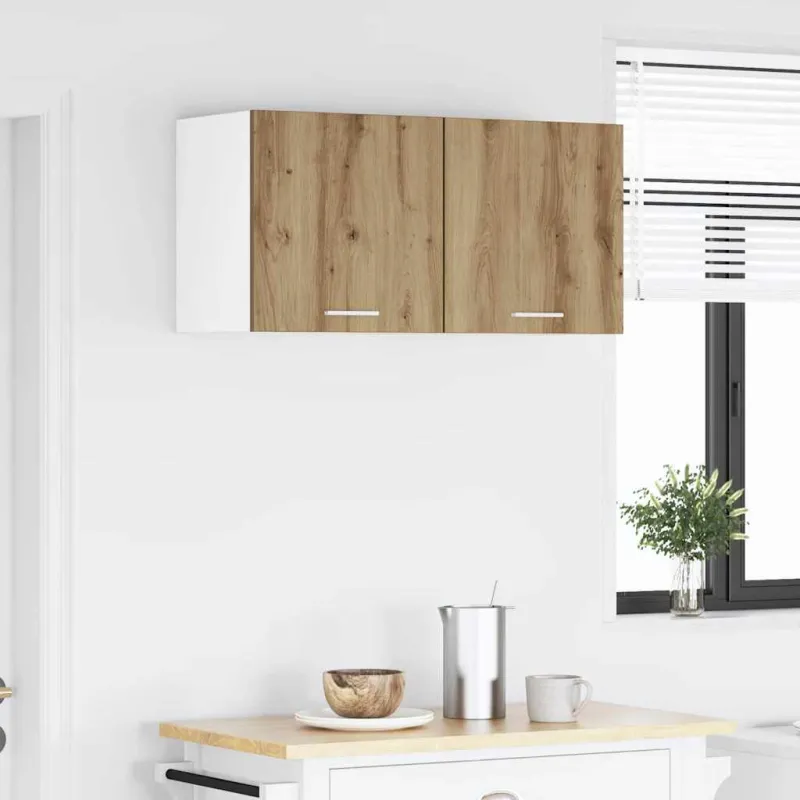 Pakabinama spintelė 2 pcs Amatininkų ąžuolas ir baltas