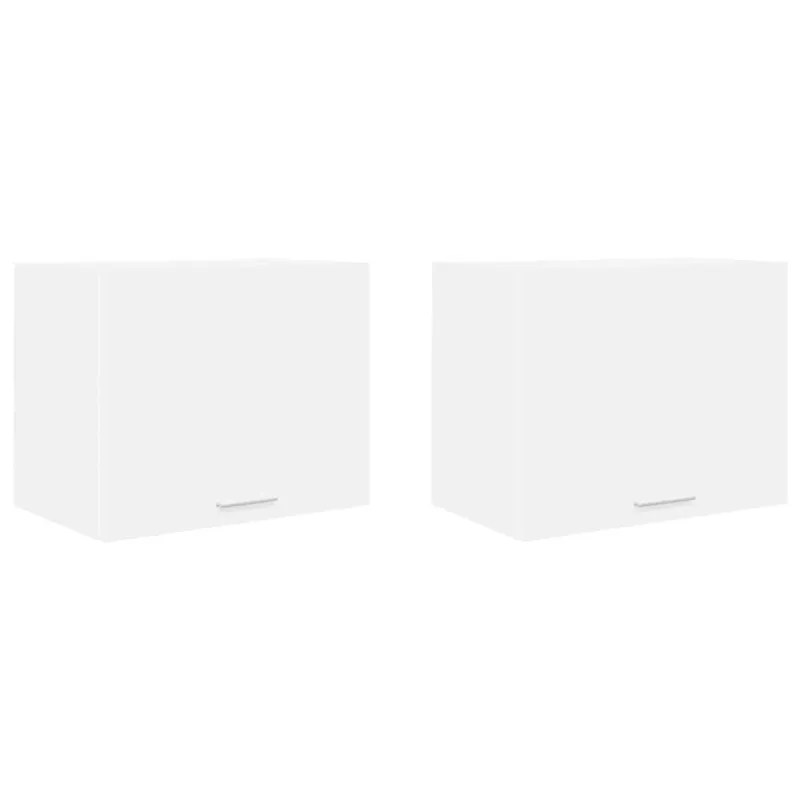 Pakabinama spintelė su saugykla 2 pcs Balta 50 x 31 x 40 cm
