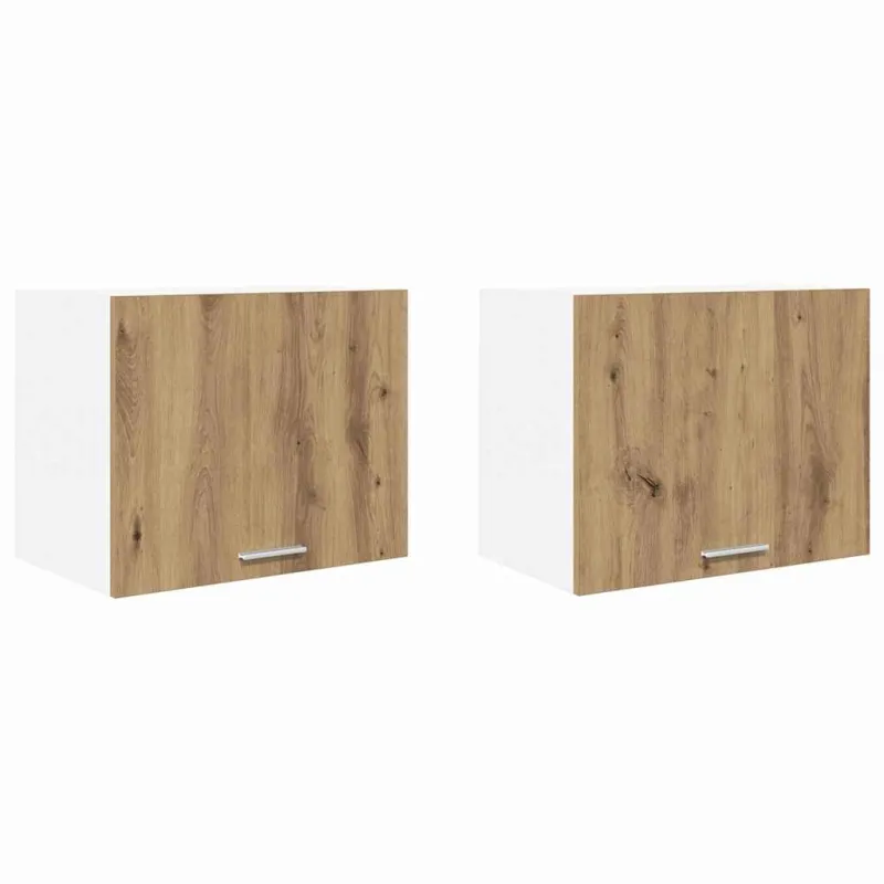 Pakabinama spintelė 2 pcs Amatininkų ąžuolas ir baltas