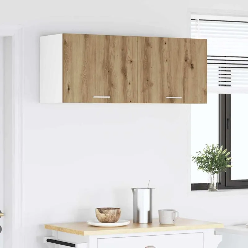Pakabinama spintelė 2 pcs Amatininkų ąžuolas ir baltas