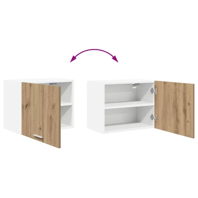 Pakabinama spintelė 2 pcs Amatininkų ąžuolas ir baltas