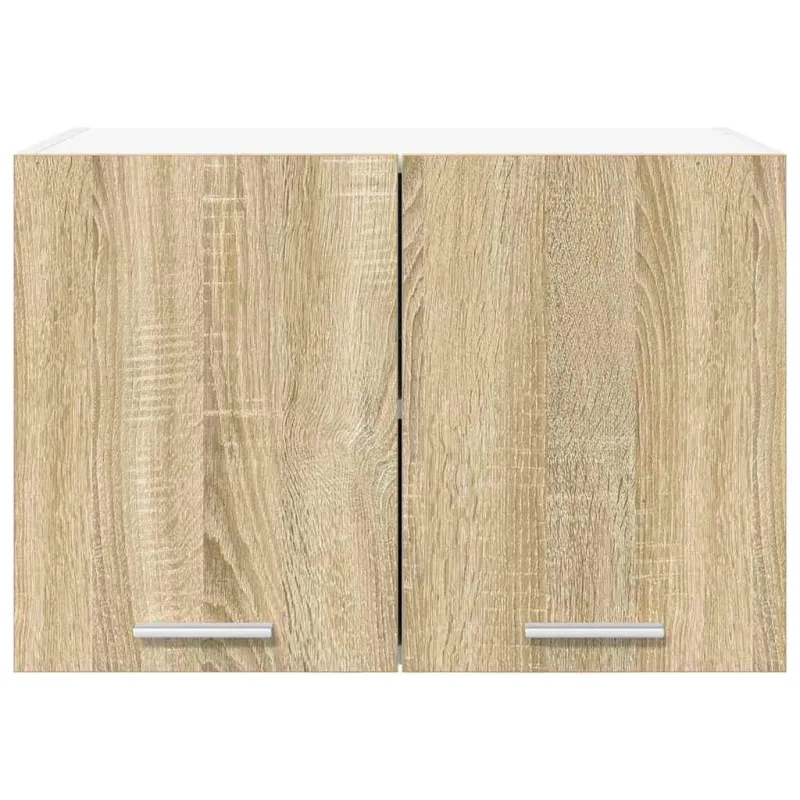 Pakabinama spintelė su saugykla 2 pcs Sonoma ąžuolas ir baltas