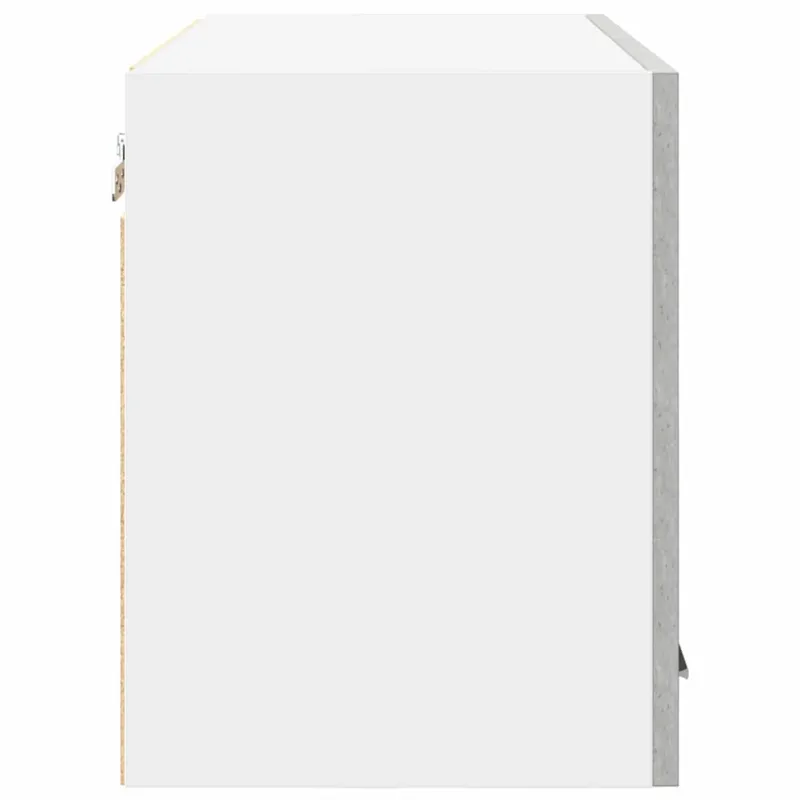 Pakabinama spintelė 2 pcs Betono pilka ir balta 60 x 31 x 40 cm
