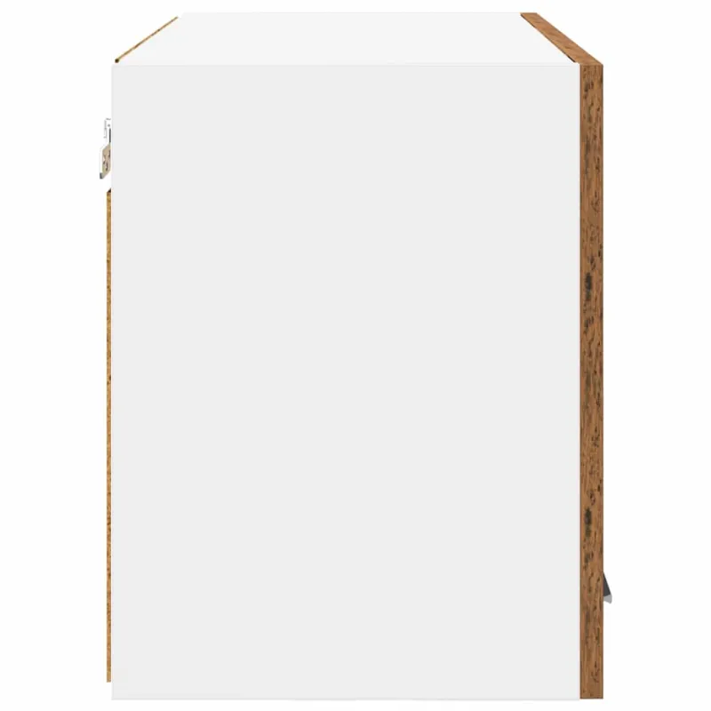 Pakabinama spintelė Senos medienos ir baltos 60 x 31 x 40 cm