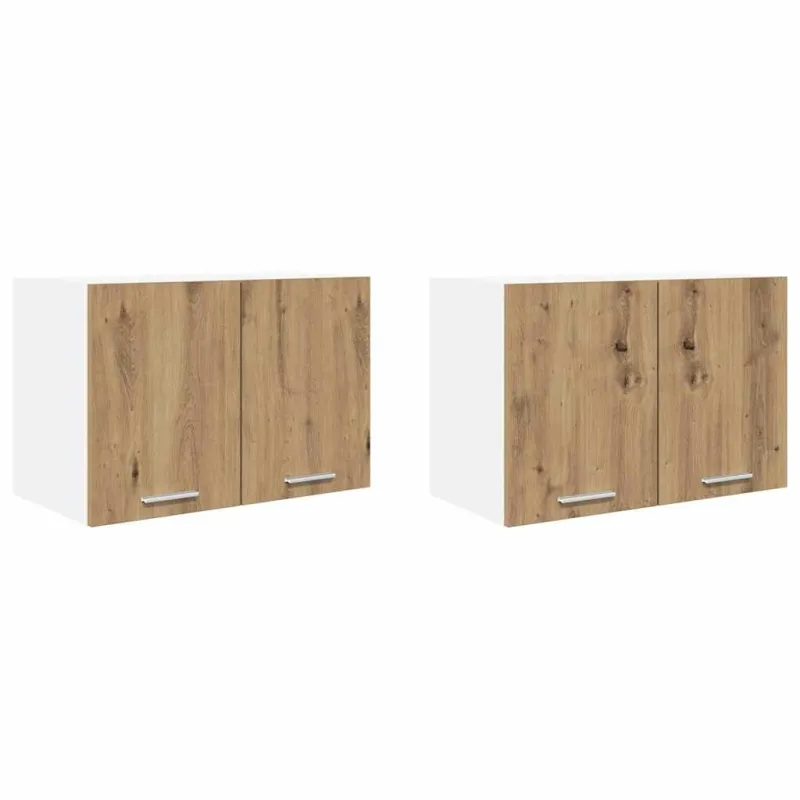 Pakabinama spintelė 2 pcs Amatininkų ąžuolas ir baltas