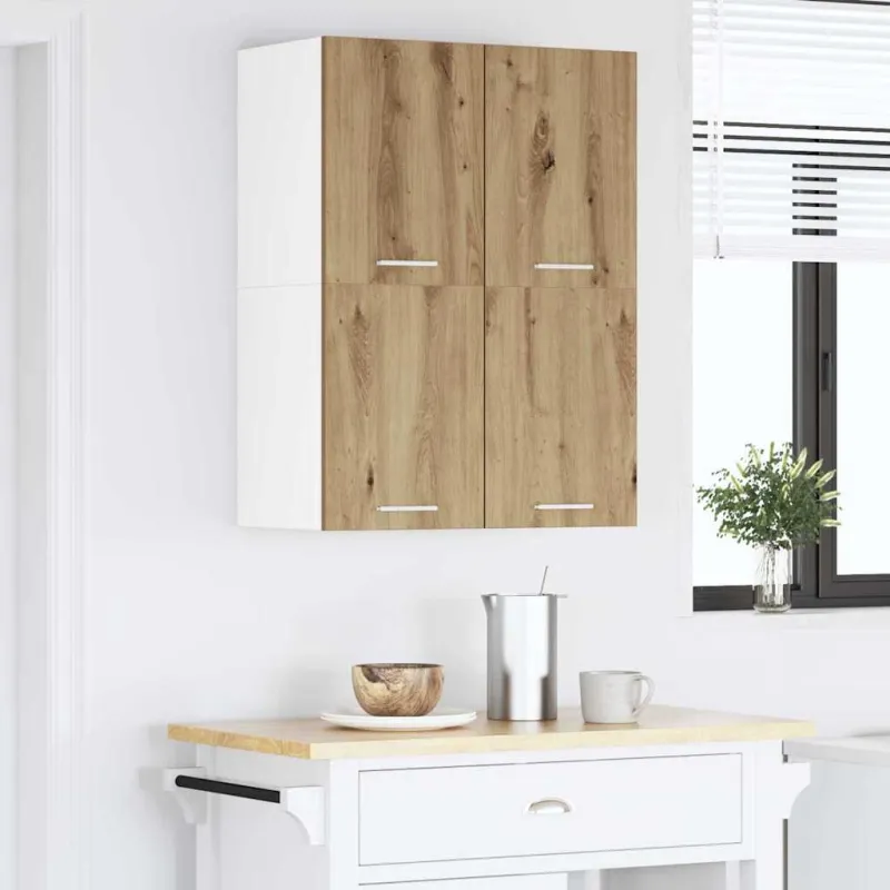 Pakabinama spintelė 2 pcs Amatininkų ąžuolas ir baltas