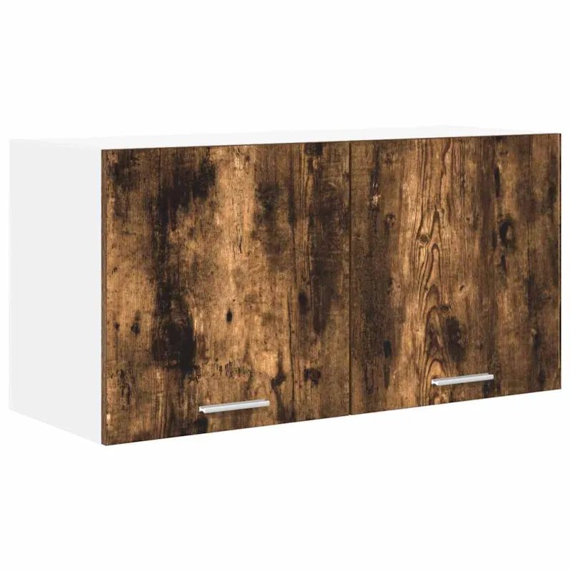 Pakabinama spintelė su saugykla Rūkyta ąžuolas 80 x 31 x 40 cm