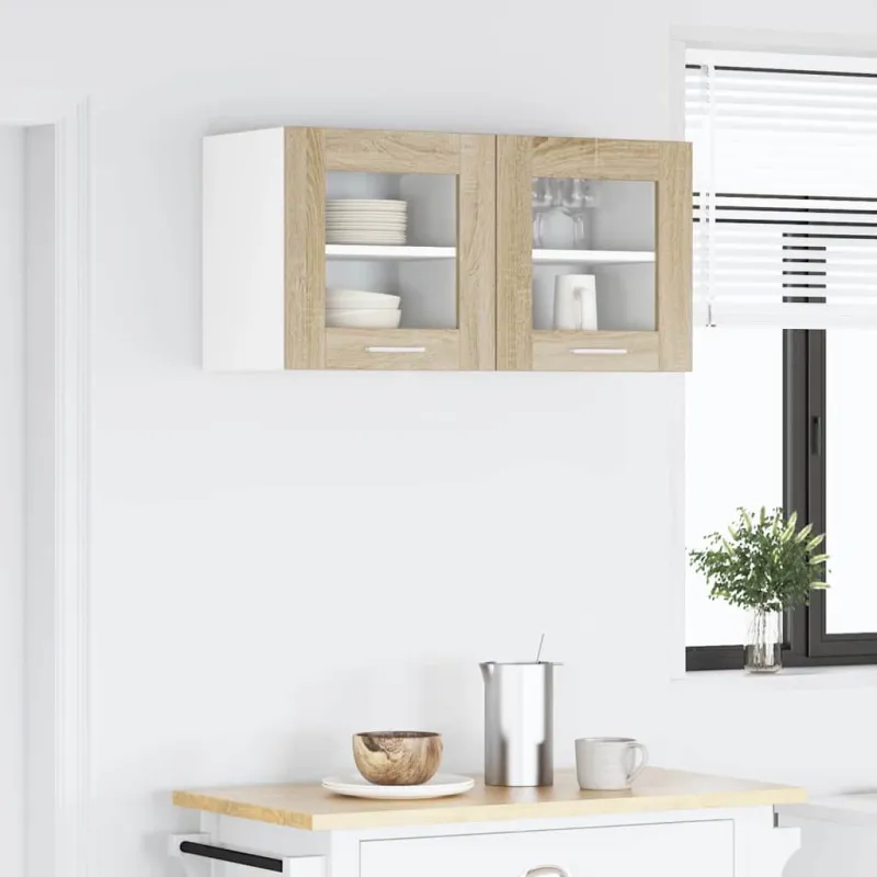 Pakabinama spintelė 2 pcs Sonoma ąžuolas 40 x 31 x 40 cm