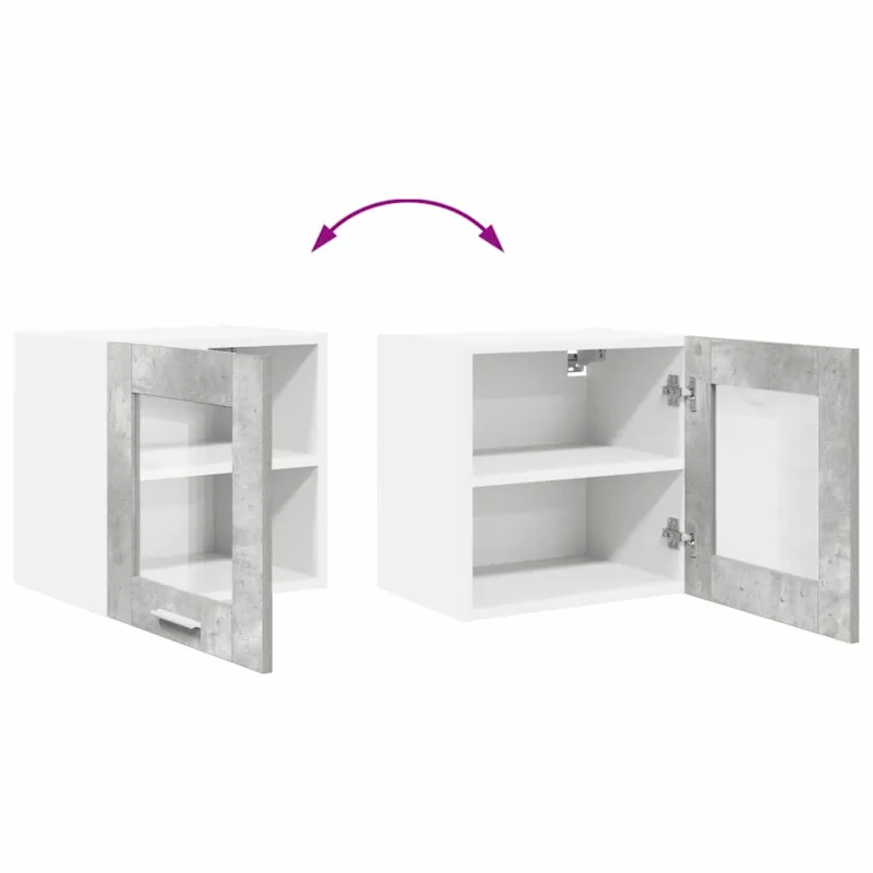 Pakabinama spintelė Riga 2 pcs Betono pilka 40 x 31 x 40 cm