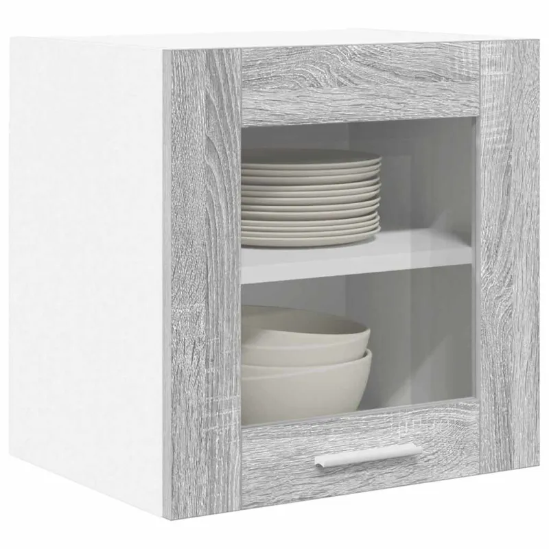 Pakabinama spintelė 2 pcs Pilkas Sonoma 40 x 31 x 40 cm
