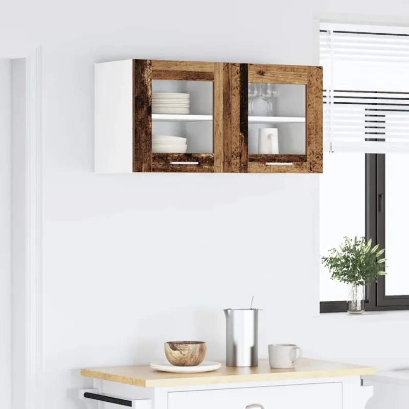 Pakabinama spintelė 2 pcs Senas medis 40 x 31 x 40 cm