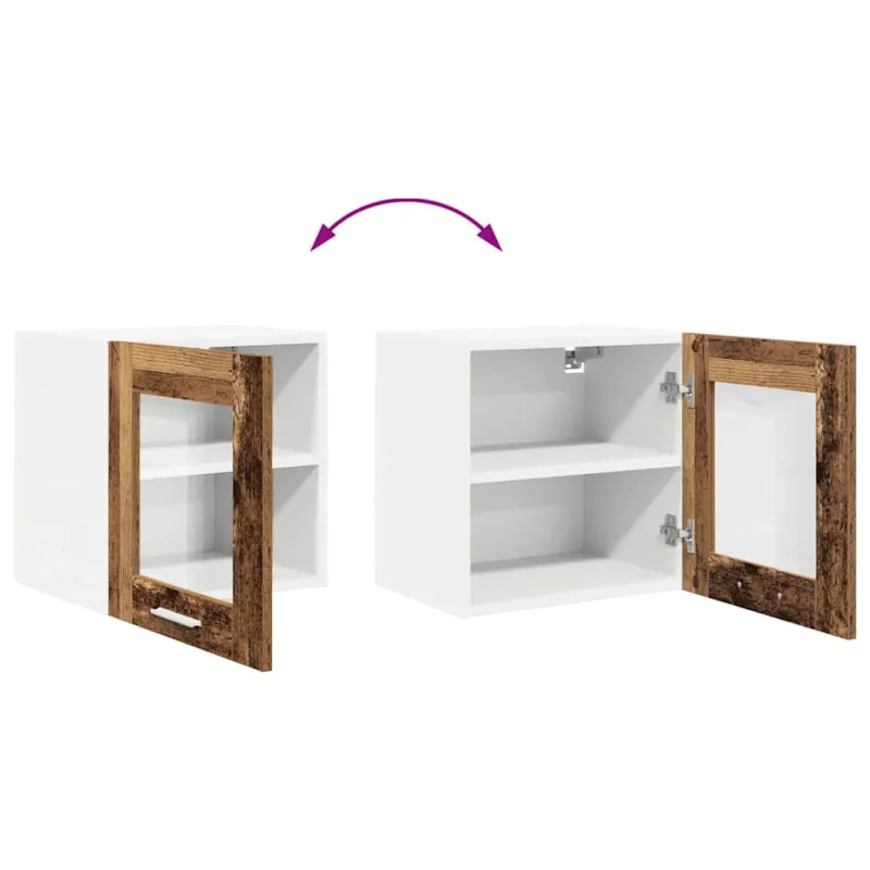Pakabinama spintelė 2 pcs Senas medis 40 x 31 x 40 cm