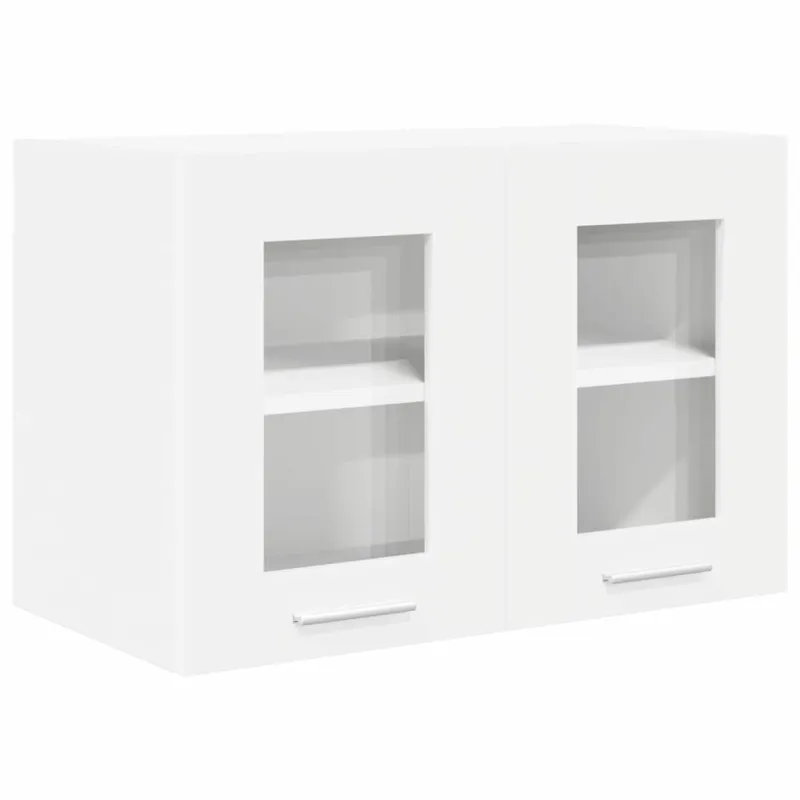 Pakabinama spintelė su saugykla 2 pcs Balta 60 x 31 x 40 cm