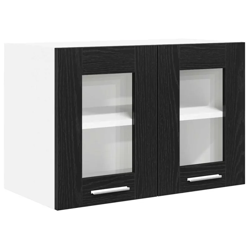 Pakabinama spintelė 2 pcs Juodas ąžuolas 60 x 31 x 40 cm