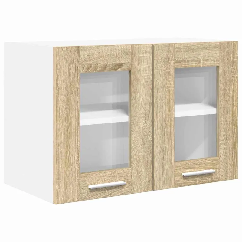 Pakabinama spintelė 2 pcs Sonoma ąžuolas 60 x 31 x 40 cm