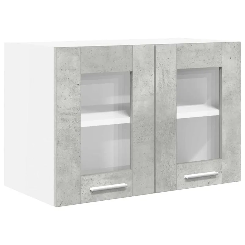 Pakabinama spintelė 2 pcs Betono pilka 60 x 31 x 40 cm