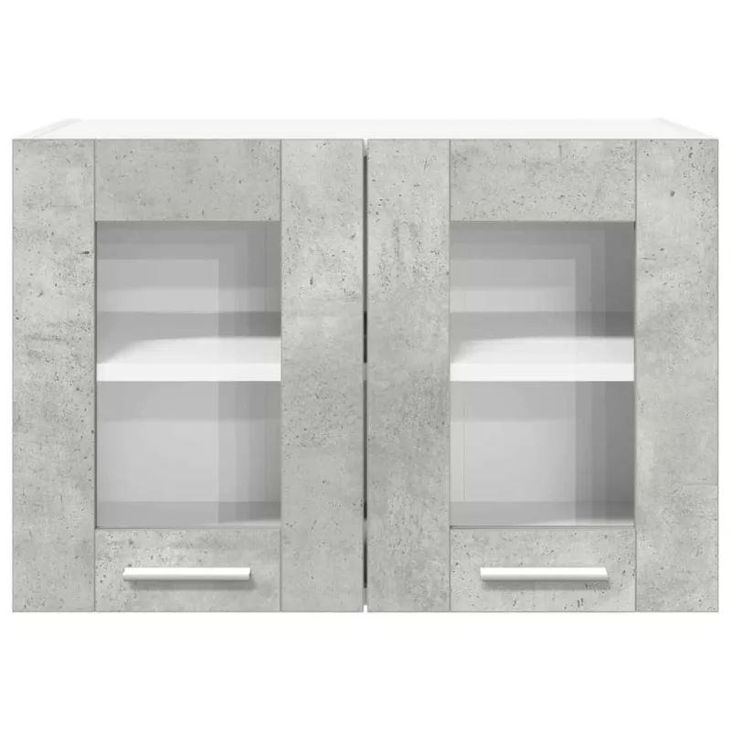 Pakabinama spintelė 2 pcs Betono pilka 60 x 31 x 40 cm