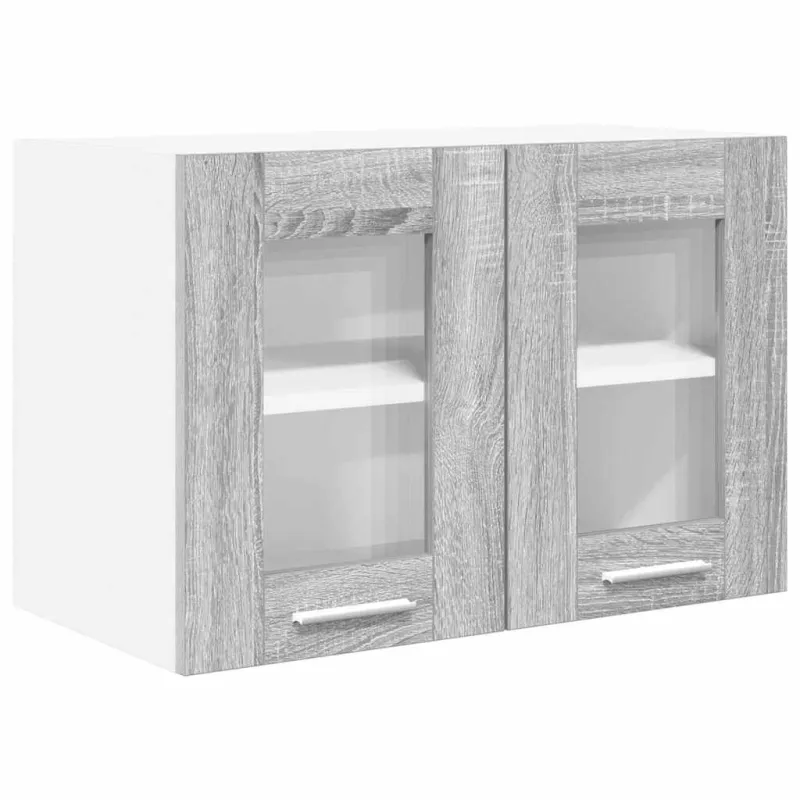 Pakabinama spintelė 2 pcs Pilkas Sonoma 60 x 31 x 40 cm