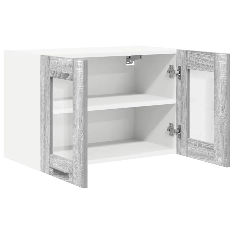 Pakabinama spintelė 2 pcs Pilkas Sonoma 60 x 31 x 40 cm