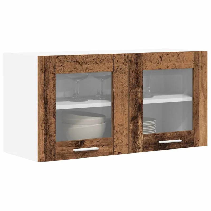 Pakabinama spintelė Senos medienos ir baltos 80 x 31 x 40 cm