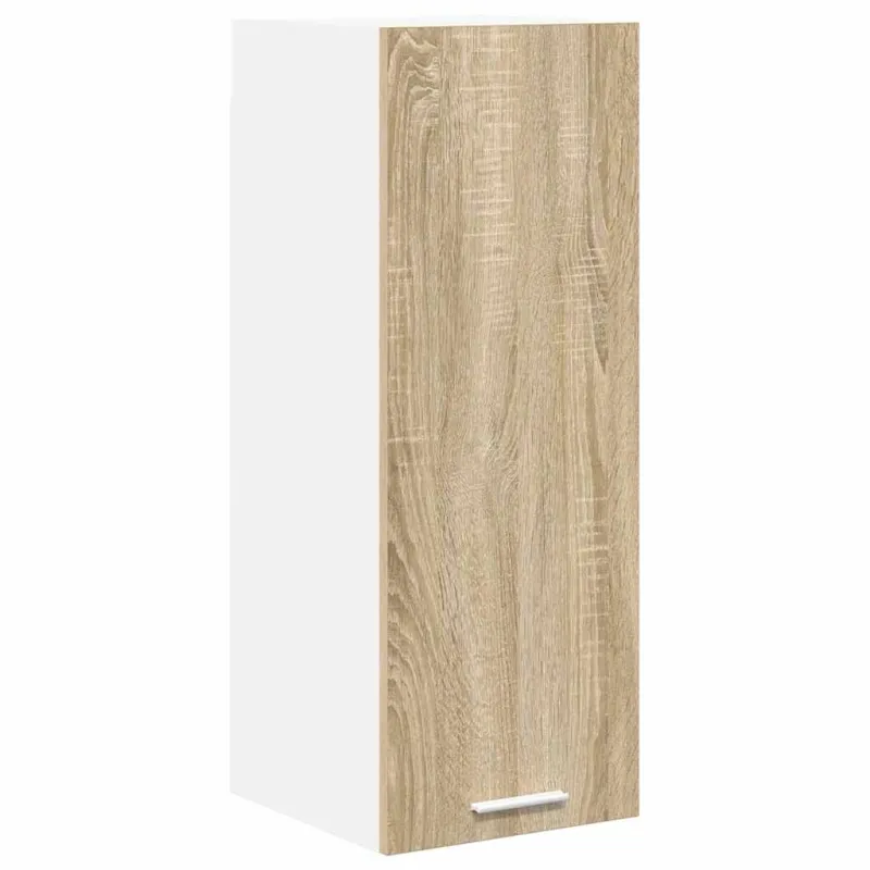 Pakabinama spintelė su saugykla 2 pcs Sonoma ąžuolas ir baltas