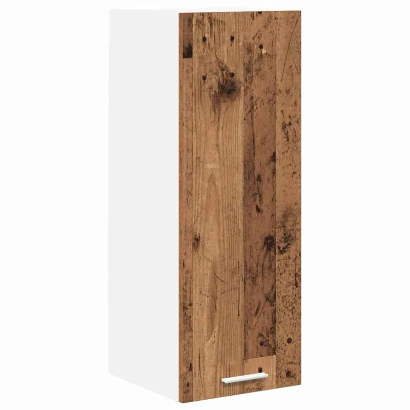 Pakabinama spintelė su saugykla 2 pcs Senos medienos ir baltos