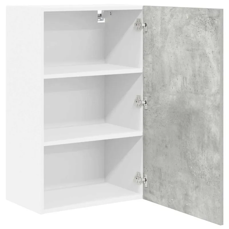 Pakabinama spintelė Betono pilka ir balta 50 x 31 x 80 cm