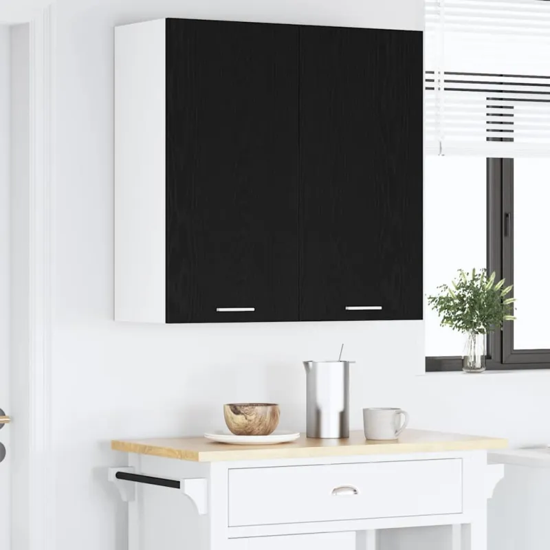 Pakabinama spintelė su saugykla Juodas ąžuolas 80 x 31 x 80 cm