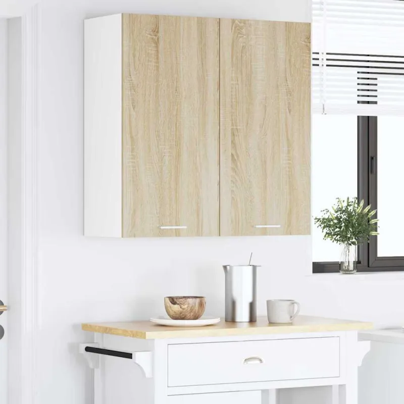Pakabinama spintelė su saugykla Sonoma ąžuolas 80 x 31 x 80 cm