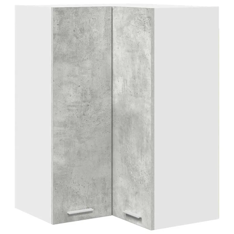 Pakabinama spintelė Betono pilka ir balta 57 x 57 x 80 cm