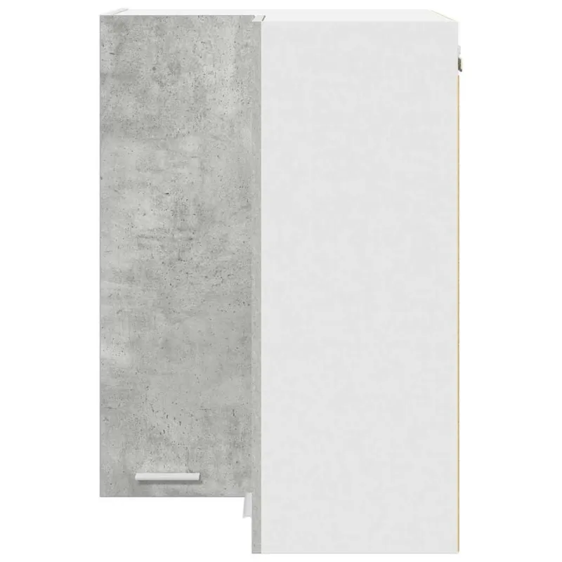 Pakabinama spintelė Betono pilka ir balta 57 x 57 x 80 cm